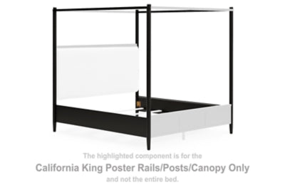 Rieles/Postes/Dosel de cama con dosel Portdown California King