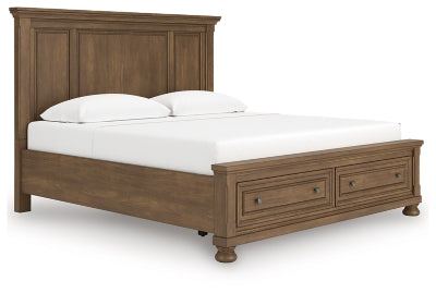 Cama King Vandenmore con Panel de Almacenamiento