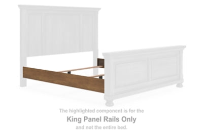 Largueros de panel de cama King Vandenmore