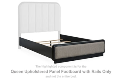 Panel Rowanbeck Queen Tapizado con largueros