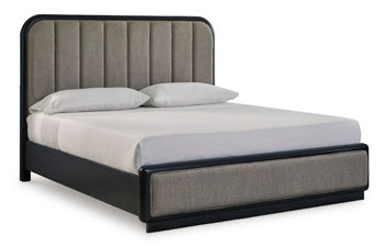 Cabecero tapizado de panel Rowanbeck King/California King