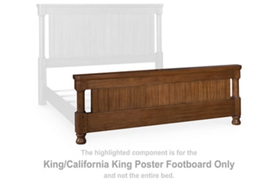 Cabecero/Pie de cama con postes Chadworth King/California King