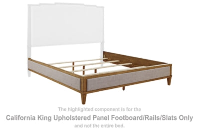 Sharlance California King Estribo/Rieles/Lamas de Panel Tapizado