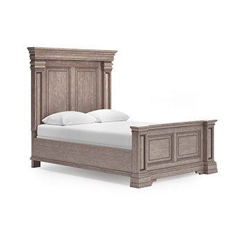 Blairhurst Pie de cama Queen con listones