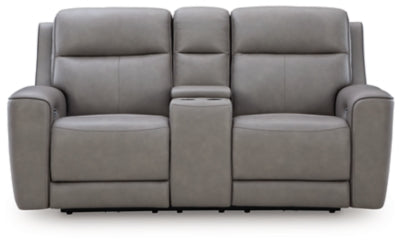 Sofá reclinable biplaza eléctrico 5Z-Relaxation con consola